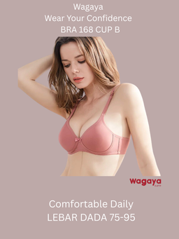 Bra Buraja Tanpa Kawat Bra 168 super soft/CUP B UK 34-42