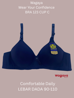 Bra Buraja Tanpa Kawat Bra 123 super soft/CUP BESAR C UK 36-42