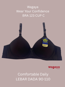 Bra Buraja Tanpa Kawat Bra 123 super soft/CUP BESAR C UK 36-42