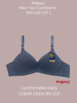 Bra Buraja Tanpa Kawat Bra 123 super soft/CUP BESAR C UK 36-42