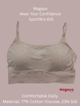 Wagaya 815 Bra Seamless Daily Comfort Olahraga Breathable Sablon MomentMatter