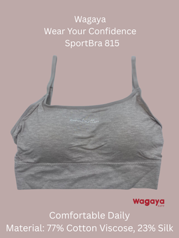 Wagaya 815 Bra Seamless Daily Comfort Olahraga Breathable Sablon MomentMatter