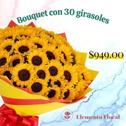BOUQUETE 30 GIRASOLES