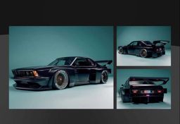 STREET WEAPON BMW 635Ci SHARKNOSE - BLACK