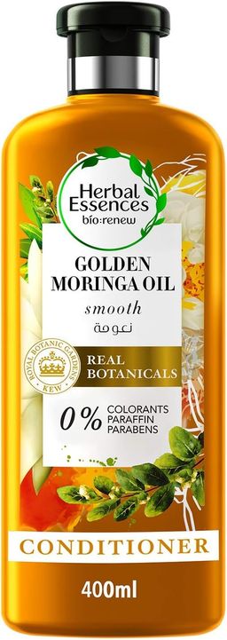Herbal Essences Bio:Renew Natural Conditioner with Golden Moringa Oil for Hair Smoothness, 400 ml