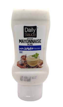Sauce DAILY 350g Mayonnaise à l'ail