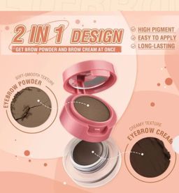 Eyebrow gel & powder kit بنك فلاش كت جل حاجب