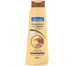 Shampooing Venus – Protéines d’oeufs et vitamines – Tout types cheveux – 400ml