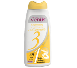 Shampooing Venus 3en1 à la camomille – Cheveux châtains – 245ml