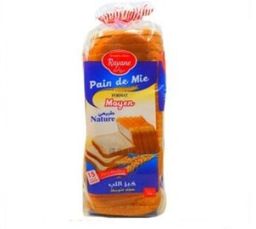 Pain de mie Rayane Nature – Format Moyen – 15 tranches