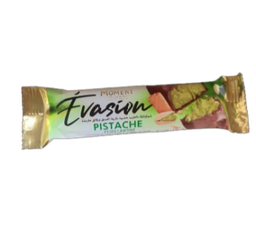 Barre de chocolat Moment Evasion – crème pistache et éclats de feuillantine – 37g