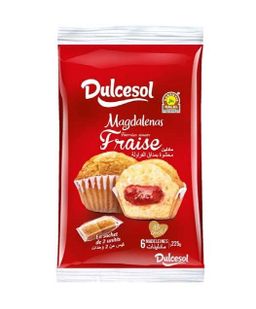 Madeleines Dulcesol – fraise – 6pcs