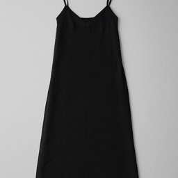Vestido Negro Largo con Abertura Lateral - Size XS