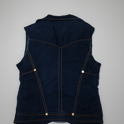 Chaleco Jean con Detalles Dorados - Size S