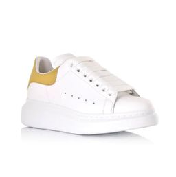 ALEXANDER MCQUEEN White Leather And Gold
