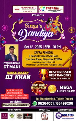 Singa’s Dandiya Child tickets 
