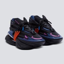 Neoprene and Leather Unicorn Low-Top Sneakers