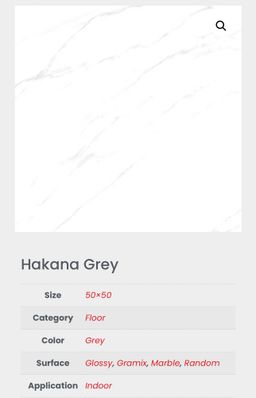 Kobin Hakana grey 50x50 kw 1 cutting