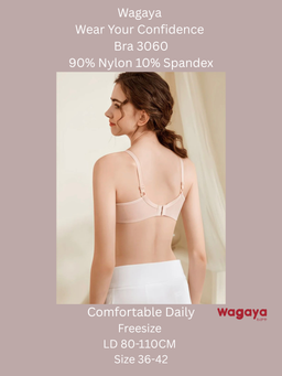 Bra Wagaya 3060 Tanpa Kawat Bra super soft Cup C UK 36-42