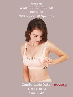 Wagaya Bra 7038 Menyusui Nursing  Tanpa kawat seamless nyaman ibu hamil 