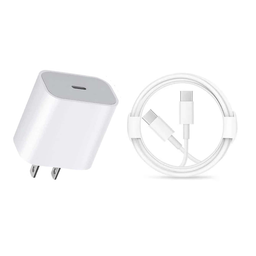 Type-C to Type-C Fast Charger (20w Block and 3ft Cable)