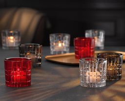 TEMPAT LILIN NACHTMANN SQUARE CANDLE HOLDER/VOTIVE RED