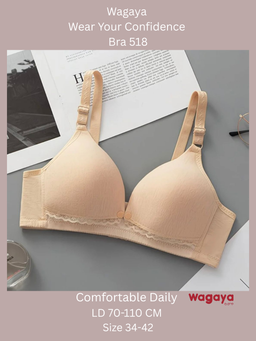 Bra Buraja 518 Bh Menyusui Motif Busa Tipis Tanpa Kawat Nursing Bra 