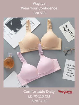 Bra Buraja 518 Bh Menyusui Motif Busa Tipis Tanpa Kawat Nursing Bra 