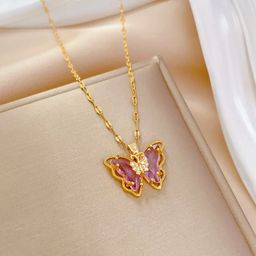 Crystal Butterfly Necklace