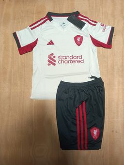Liverpool Kids Away White 25/26