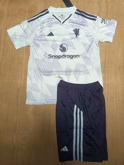 Manchester United Kids Away White 25/26