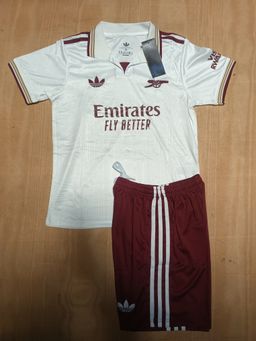 Arsenal Away Kids White 25/26