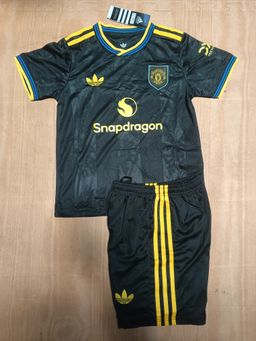 Manchester United Away Kids Black 25/26
