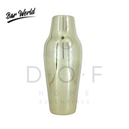 BAR WORLD GOLD PLATED FRENCH SHAKER 600 ML