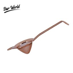 BAR WORLD COPPER PLATED FINE MESH STRAINER