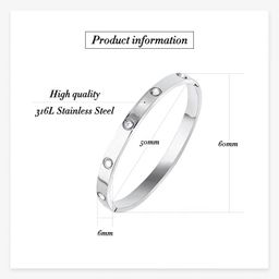  Stainless Steel 18k Hinged