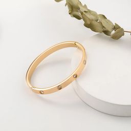  Stainless Steel 18k Hinged