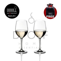 GELAS WHITE WINE RIEDEL WINE GLASS VINUM VIOGNIER/CHARDONNAY PACK OF 2 PCS
