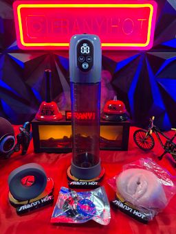 Bomba agrandadora de pene electronica + TOTO realista