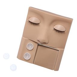 Silicon Face For Eyelash Extension Training  With Glue Cups