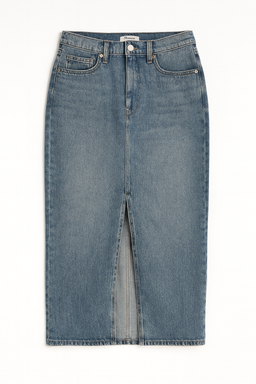 Falda Midi de Jean con Abertura Frontal - Size L