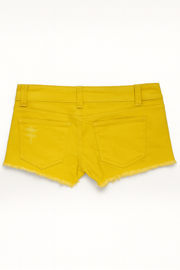 Short denim amarillo deshilachado - Size 27