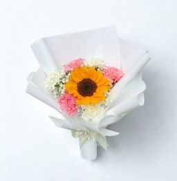 Sunflower & Carnation Bouquet