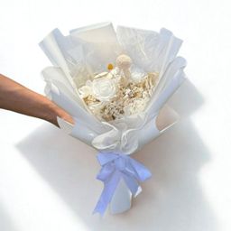Snow White Preserved Flower Bouquet