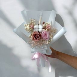 Mixed Pink Preserved Rose Bouquet (Pink Fantasy)