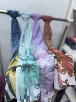 Voile imprimé crêpe 