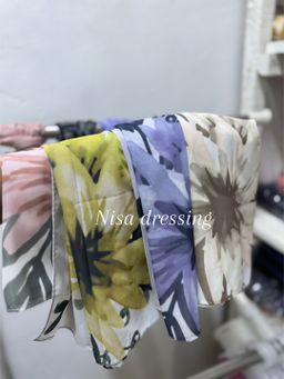 Voile imprimé crêpe 