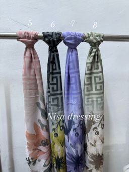 Voile imprimé crêpe 