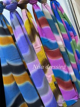 Mousseline multicolore 