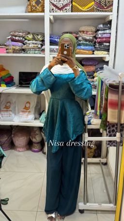 Ensemble pantalon ~ bleu pétrole 